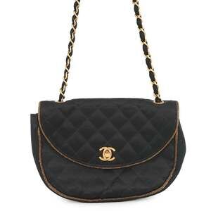 CHANEL Black Logo Shoulder Bag